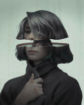 Surreal Girl painting